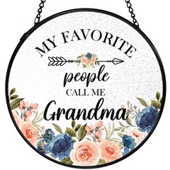 Stained Glass Suncatchers for Grandma – Unique Mother’s Day Gifts 7.9×7.9in