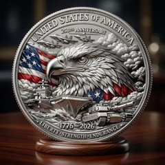 USA 250th Anniversary Limited Edition 3D Print Coin