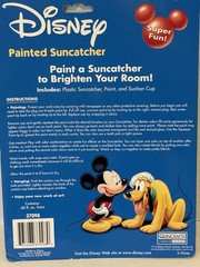 Mickey Mouse & Pluto Stained Glass Sun Catcher With Heart Disney – 4.5”