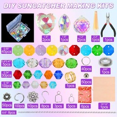 500 Pcs DIY Sun Catcher Making Kits Crystal Suncatcher Art and Crafts Supplies