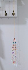 Crystal Suncatcher Rainbow Maker Prism Home Decor Celestial Moon Stars 17″
