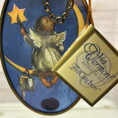 Via Vermont Art Catcher Angle Sitting On The Moon 4.5” Vintage 1995