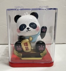 Solar Dancing Panda -blue 福気 figurine Toy Dashboard Decorative Gift,New! 3.5”