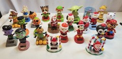 Large Lot Of 24 Solar Bobbleheads Dancing Holiday Figure Christmas Halloween