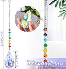 4 pcs Crystal Garden Window Outdoor Suncatcher Butterfly Pendants Rainbow Maker