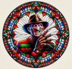 Suncatcher Stained Acrylic Flat 2-D 8” Freddy Gift
