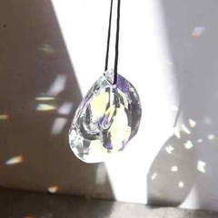 Dragon Eye Crystal 50MM AB Fengshui Faceted Prismatic Chandelier
