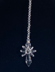 Angel Crystal Beads Suncatcher Pendants Window Hanging Decor Ornament Clear