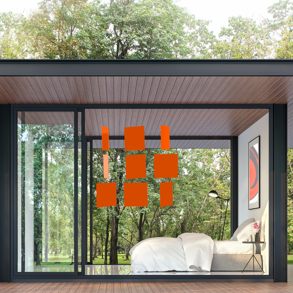MODcast Art Mobiles + Dividers | Orange | Sultry. Elegant. Minimalist. Modern.