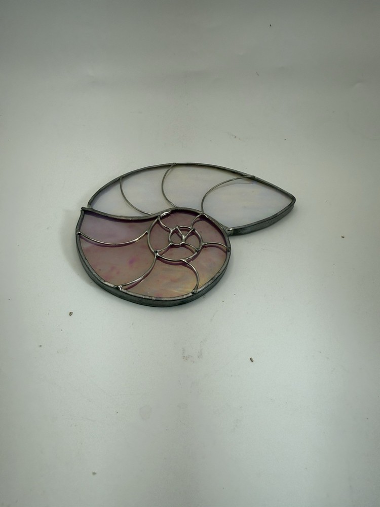 handmade nautilus shell suncatcher