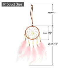 2pcs Dream Catchers with Crystal Beads Wall Decor for Decoration, Brown