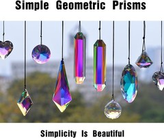 2PCS 4cm Ball Crystal Sun Catcher Prisms, Hanging Suncatchers with Glass Pris…