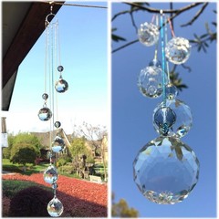 Vibrant 5-Piece Crystal Prism Hanging Ornament – Perfect Gift for Any Occasion