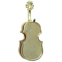 Violin Jeweled Trinket Box with Austrian Crystals, #2