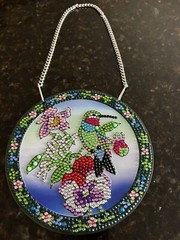 Diamond Dotz Art Hummingbirds Sun Catcher Acrylic (2 Designs) Finished-Sealed