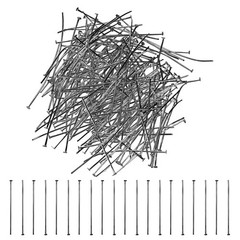 200-Pack 45mm Iron Chandelier Connector Clip Pins for Connecting [Black]