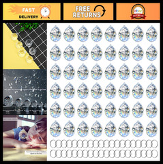 48 Pcs 30mm Clear Crystal Ball Prisms – Sun Catcher Rainbow Pendants for Feng Sh