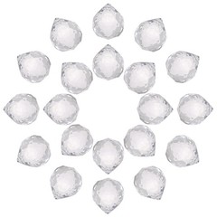 20Pcs Crystal Ball Prism 30mm/1.2″ Decorative Ball Suncatcher Beads Clear