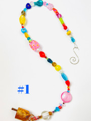 SUN CATCHER WIND CHIME HANDMADE BOHO HANGING SUNCATCHER PRISM GLASS BEADS MOBILE