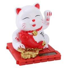 Solar Waving Cat Innovative Cute Solar Lucky Cat Solar Powered Fortune Cat With