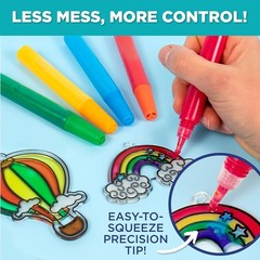 10-Color Suncatcher Art Pens Set – Mess-Free Window Painting Activity for Kids