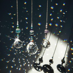 Versatile Crystal Prism Balls for Celebrations and Home Decor, 3 Count
