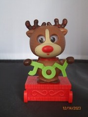 Solar Holiday House Christmas Reindeer with blinking eyes moves back and forth