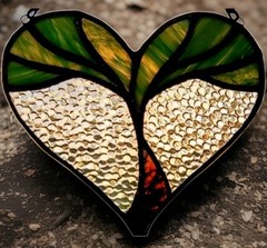 Stained Glass Hanging Suncatcher Handmade Tree Of Life Mother Earth Nature Gifts