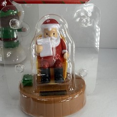 Lot Of #5 Solar Dancing Christmas Characters 1 Dog 2 Elves 2 Santa’s