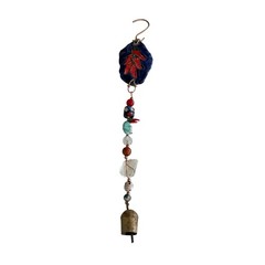 Suncatcher Colorful Glass Beads Single Strand Chili Peppers Rustic Bell Chime