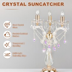 8PCS Crystal Horse Eye Prisms, 38mm/1.5″ Pendant Hanging [AB Color]