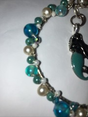 Mermaid Sun-catcher Charm Window or Mirror Charm Glass Beads Handmade