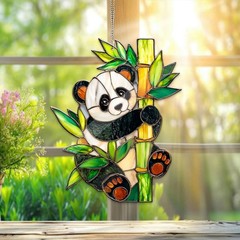 Panda Acrylic Window Hanging Suncatcher Panda Bear Decor Gift Animal Lovers