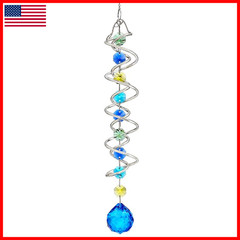 H&D & Hd 20.5Inch Gazing Ball Spiral Taildecorative Wind Spinner