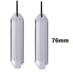 2x Large Suncatchers Crystal Prisms,Hanging Sun Catcher with Glass Prism Rainbow