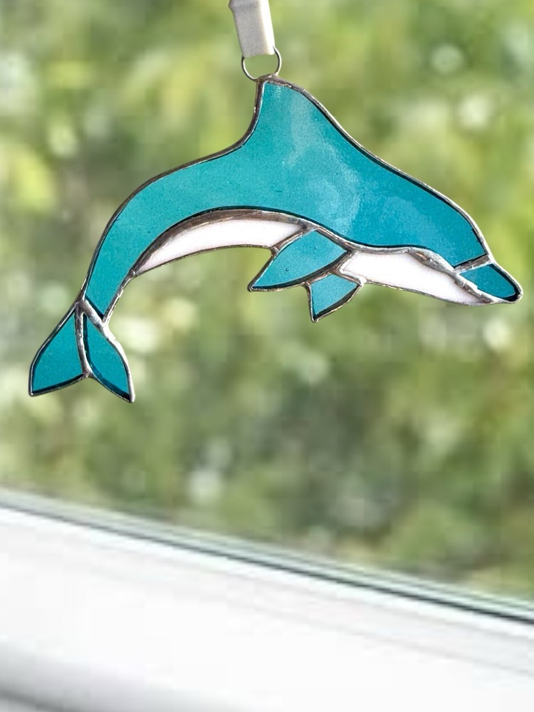 NEW Medium Dolphin Window Sun-catcher.