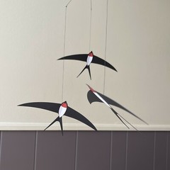Flying Swallows Birds Nursery Baby Mobile Hanging Room Home Décor Kids Gift