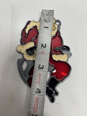 Vintage Stained Glass Santa Claus ornament Suncatcher
