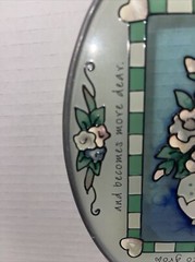Joan Baker Suncatcher Haint-Painted Stained Glass 5×7 “A Grandmother’s Love”