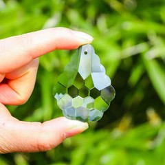 2pcs Crystal Calabash Suncatcher Prisms, Rainbow Maker Wedding & Christmas Decor