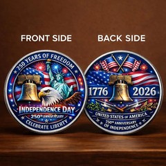 250th Anniversary Independence Day 3D Print Coin