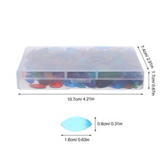 443 Pcs Leaf Glass Mixed Shapes Mosaic Tiles Moasic Pieces Art Disc
