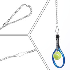 6 Pcs Stain Glass Window Hanging Chain, 20 Inch Picture Hanging Chain, Hanging C