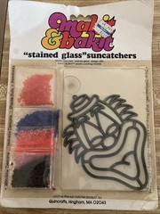 Vintage Clown Makit&Bakit Suncatcher
