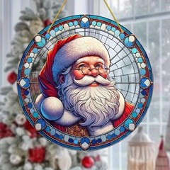 Winter Christmas Holiday Light Transmitting Acrylic Wall Hanging Decor