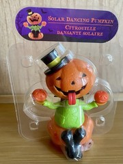 Solar Dancing Figurines – Lot of 2 (Swinging Witch & Juggling Pumpkin) NOS