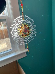 Suncatcher Medium size SUN with LOTS of Crystals