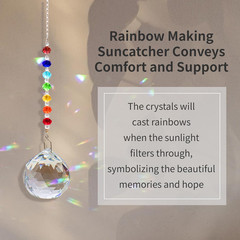 Sympathy Gifts for Loss of Loved One, Crystal Sun Catcher Rainbow Maker, Unique