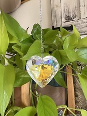Suncatcher Heart Pendant Rainbow Crystal Window Hanging Prism Decoration Gifts