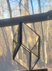Beveled Lead Glass Crystal Suncatcher 6 inches
